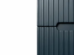 Mueble de baño sencillo con lavabo suspendido rayas azules, L120 cm, PAVANI^Vente-unique Clearance