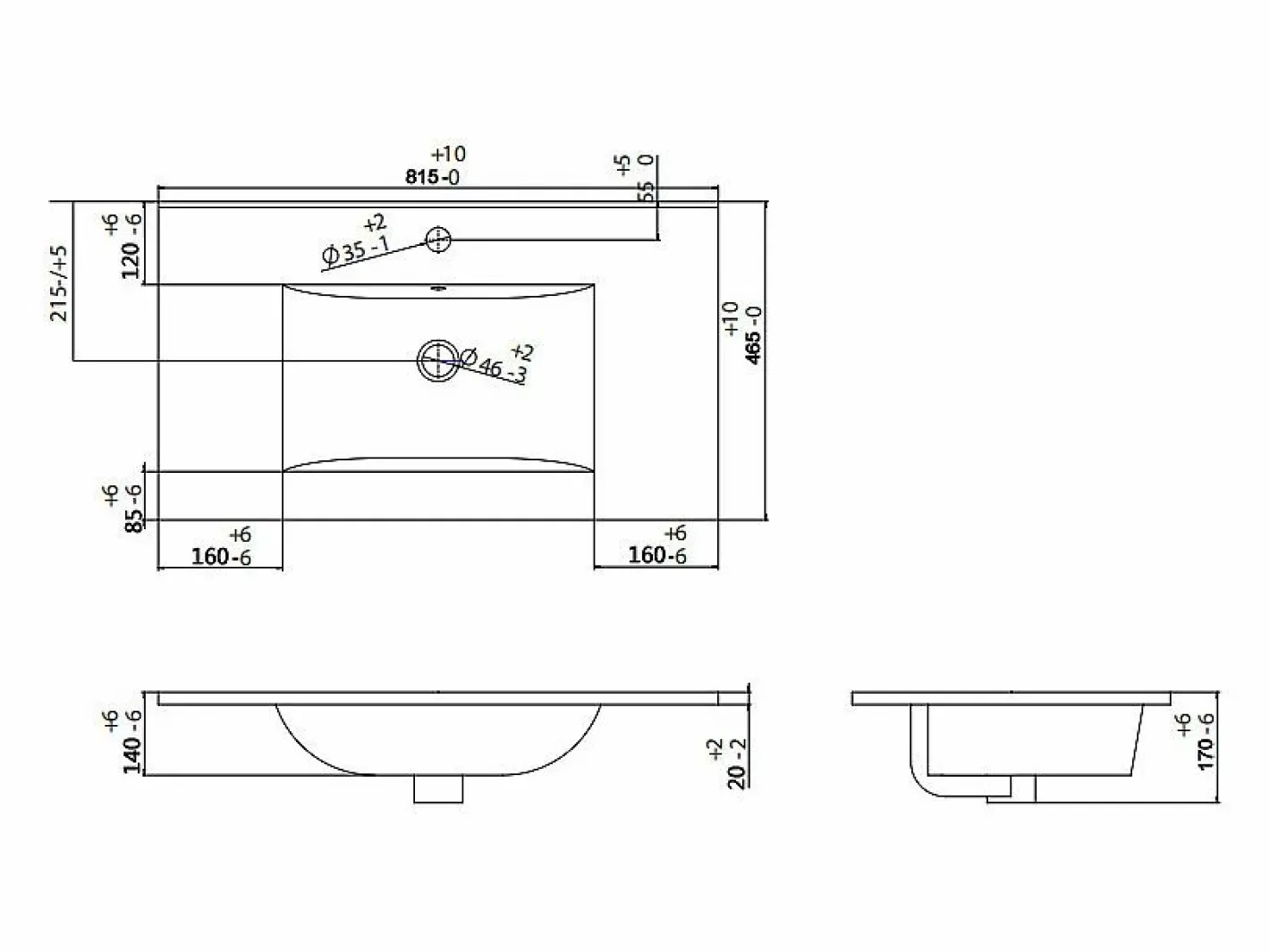 Vente-unique Mueble de baño simple con lavabo suspendido estrías , Ancho 80 cm, PAVANI Gris Outlet