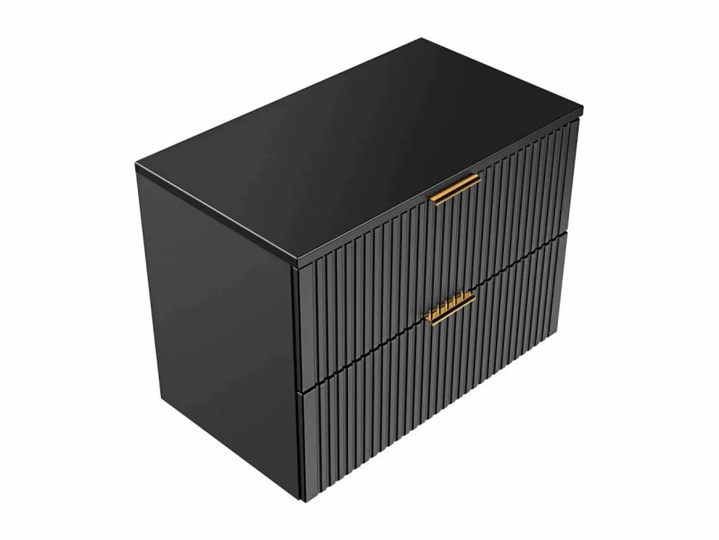 Mueble de baño suspendido con lavabo sobre encimera, ranurado, color , 80 cm de ancho, ZEVARA^Vente-unique Discount