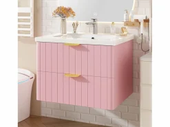 Mueble de baño suspendido - con lavabo de cerámica - con 2 cajones - ​ (grifo no incluido)^ModernLuxe Discount
