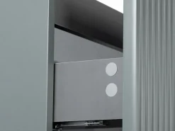 Mueble de baño suspendido con lavabo encastrado - estriado - 120 cm - PAVANI^Vente-unique Discount