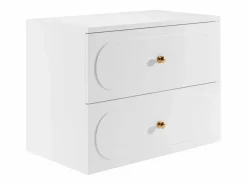 Mueble de baño suspendido con lavabo sobre encimera redondo, 80 cm, SATOBAL^Vente-unique Discount