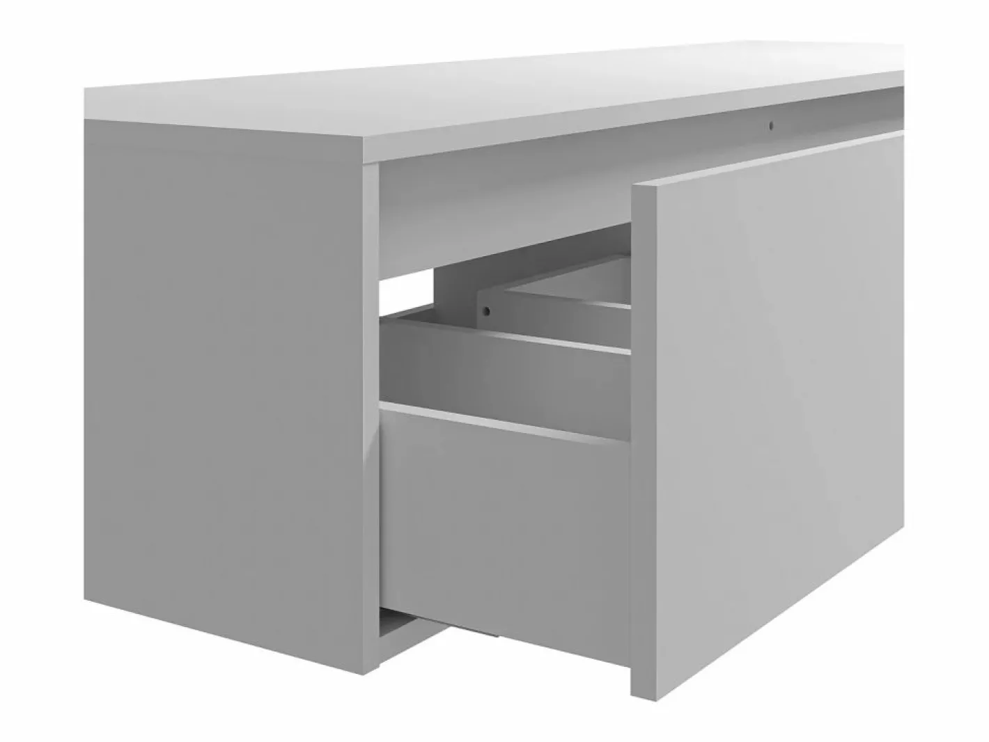 Vente-unique Mueble De Baño Con Doble Lavabo|Mueble de baño suspendido doble lavabo redondo, color , L150 x H32 cm, ISAURE