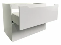 Vente-unique Mueble de baño suspendido , 80 cm, STEFANIE Blanco New