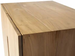 Mueble de baño suspendido de teca con lavabo - 80 cm - SAWAN^Vente-unique Online