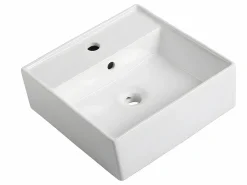 Mueble de baño suspendido de teca con lavabo - 80 cm - SAWAN^Vente-unique Online