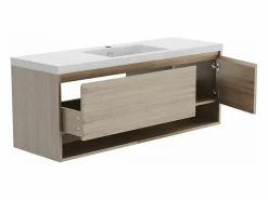 Mueble de baño suspendido con lavabo, 150 cm, PUJUKA^Vente-unique New