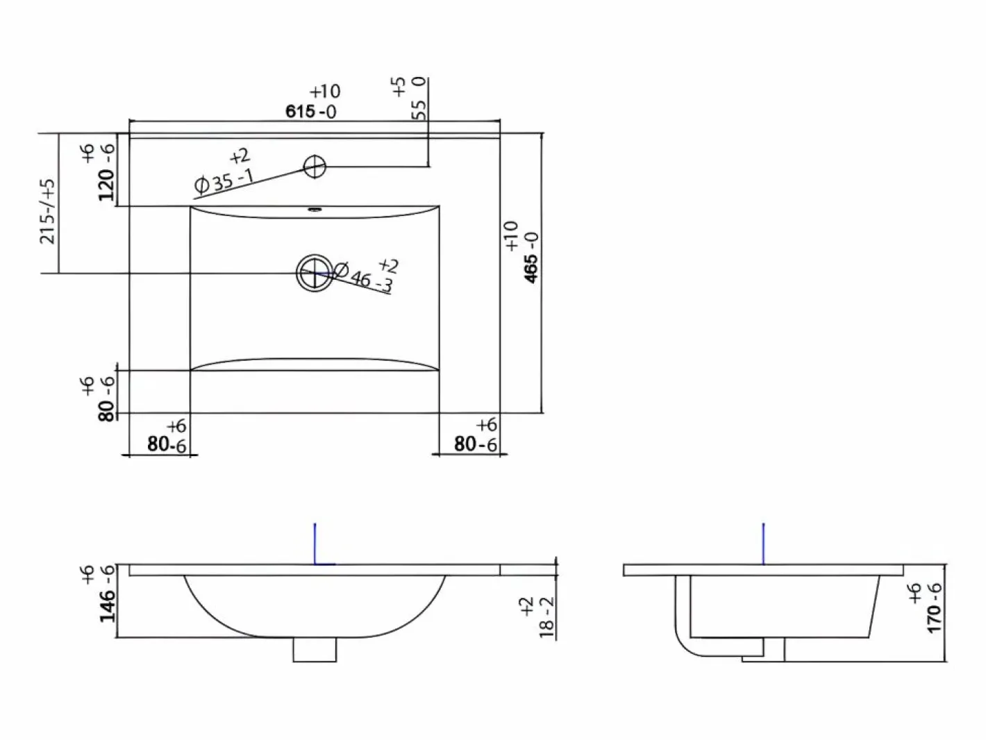 Vente-unique Conjunto De Baño|Mueble de baño suspendido estriado, lavabo encastrado, columna, , 60 cm, ZEVINI