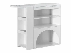 Mueble de bar extensible 120 (+80)×40×100 cm - con espacio de descanso para mascotas - estantes abiertos -^ModernLuxe Outlet