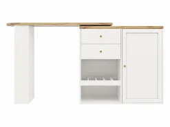 Mueble de bar giratorio y plegable - con 2 cajones y 1 puerta -^ModernLuxe Discount