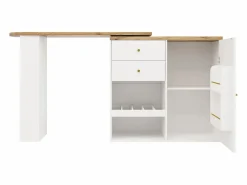 Mueble de bar giratorio y plegable - con 2 cajones y 1 puerta -^ModernLuxe Discount