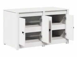 vidaxl Mueble de Cocina 106 x 55 x 64 cm Madera maciza de Pino Blanco Clearance