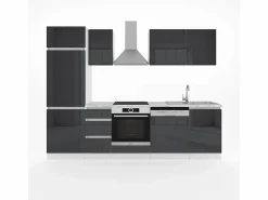 Vicco Mueble de cocina antracita brillo intenso/blanco 270x57.7x81.6 optima Gris antracita Outlet