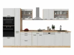 Vicco Mueble de cocina casa de campo blanca/roble dorado 350x46x81.6 r-line Blanco Outlet