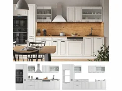 Vicco Mueble de cocina casa de campo blanca/blanca 350x46x81.6 r-line Blanco Online