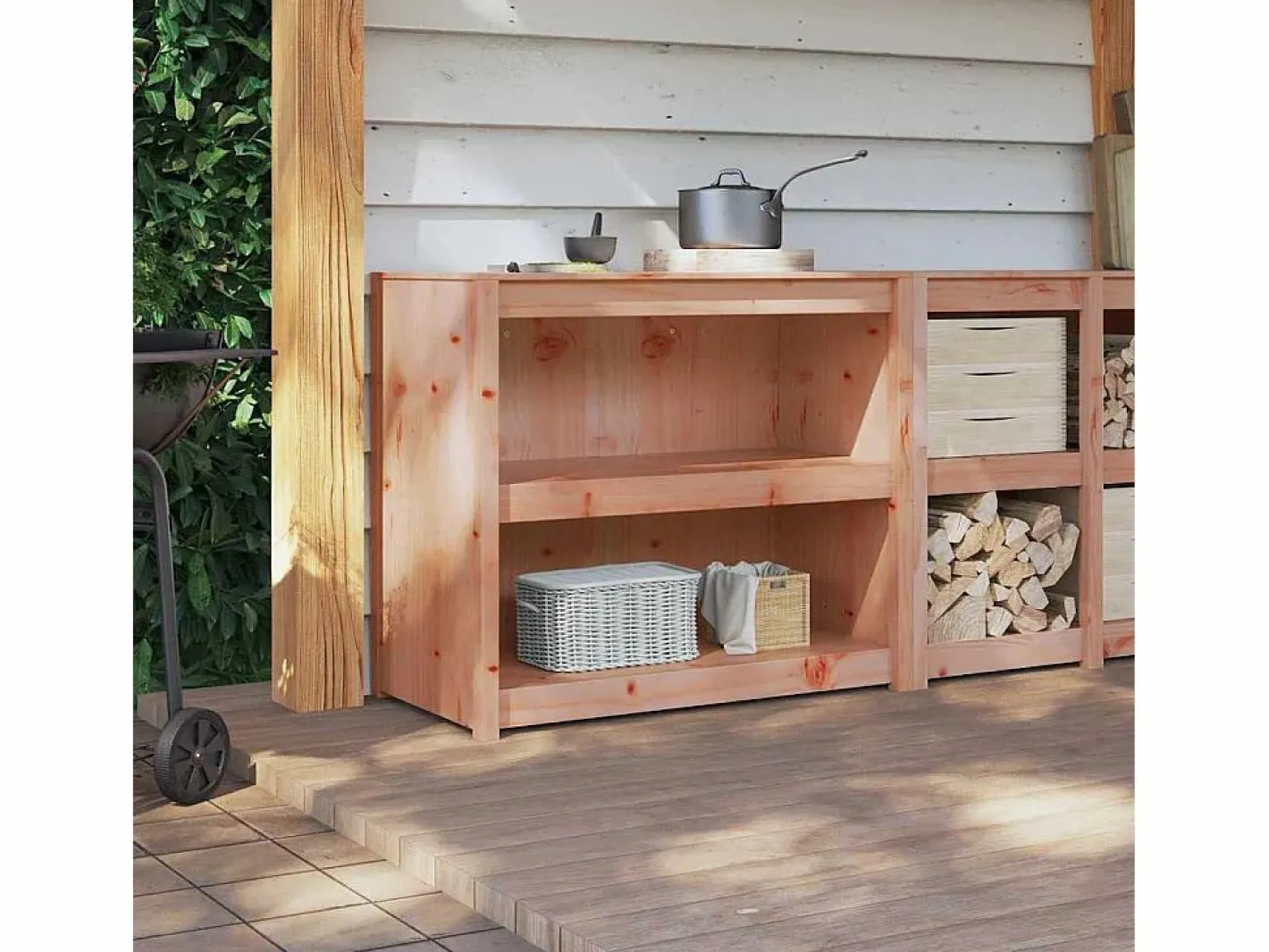 Mueble de Cocina con estante Roble Marrón 106 x 55 x 92 cm^vidaxl Online