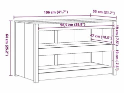 Mueble de Cocina con estante Roble Marrón 106 x 55 x 64 cm^vidaxl