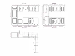 vidaxl Mueble de cocina Kalmar 14 piezas artesanal roble Color natural claro Clearance