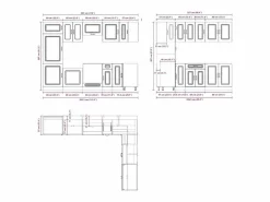 vidaxl Cocina Completa|Mueble de cocina Kalmar 14 piezas madera contrachapada