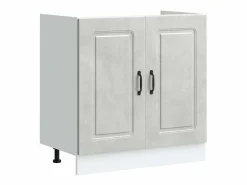 vidaxl Cocina Completa|Mueble de Cocina Kalmar Concreto 80 x 46 x 81,5 cm