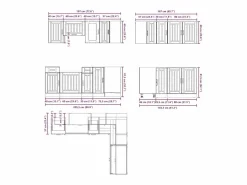 vidaxl Mueble de cocina Kalmar negra 11 piezas madera contrachapada Negro Outlet