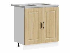 Mueble de Cocina Kalmar Roble Sonoma 80 x 46 x 81,5 cm^vidaxl New