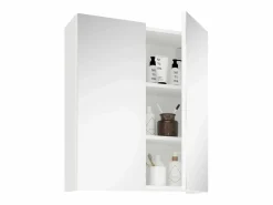 Mueble de cuarto de baño haaus Zed, A pared, 2 puertas, con espejo, , 60 x 22 x 72 cm Blanco Hot