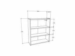 Mueble de cuarto de baño haaus Zed, A pared, 2 puertas, con espejo, , 60 x 22 x 72 cm Blanco Hot