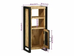 Mueble de Cuarto de Baño Marrón Madera de mango maciza^vidaxl New