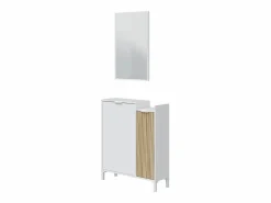 Mueble de entrada 2 puertas y 1 espejo L91 cm - Ethna^Calicosy New