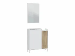 Mueble de entrada 2 puertas y 1 espejo L91 cm - Ethna^Calicosy New