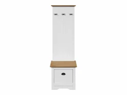 Mueble de entrada con ganchos BODO y marrón 50x40x157 cm^vidaxl Discount