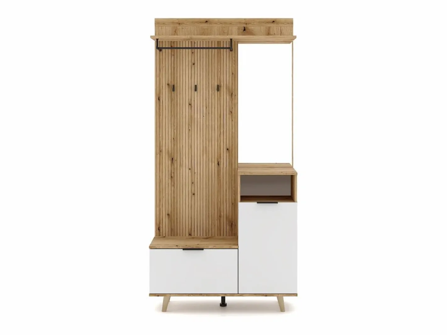 Mueble de entrada Nordic C roble evoke / tabilla / grafito 100 cm^ Best