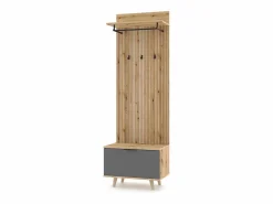 Mueble de entrada Nordic D roble evoke / tabilla / grafito 65 cm^ Sale