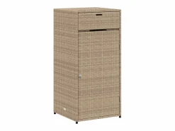 Armario De Jardín|Mueble de jardín de resina tejida, 55x55x111 cm