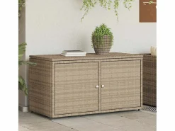 Armario De Jardín|Mueble de jardín 110x55x60,5 cm resina trenzada