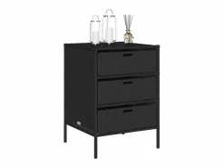 Armario De Jardín|Mueble de jardín de resina trenzada, 55x59x80 cm