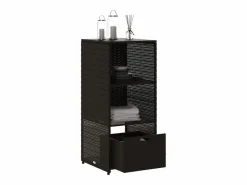 Mueble de jardín de resina trenzada, 50x55x115 cm^ Sale