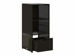 Mueble de jardín de resina trenzada, 50x55x115 cm^ Sale