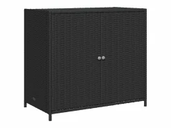 Armario De Jardín|Mueble de jardín de resina trenzada, 83x45x76 cm