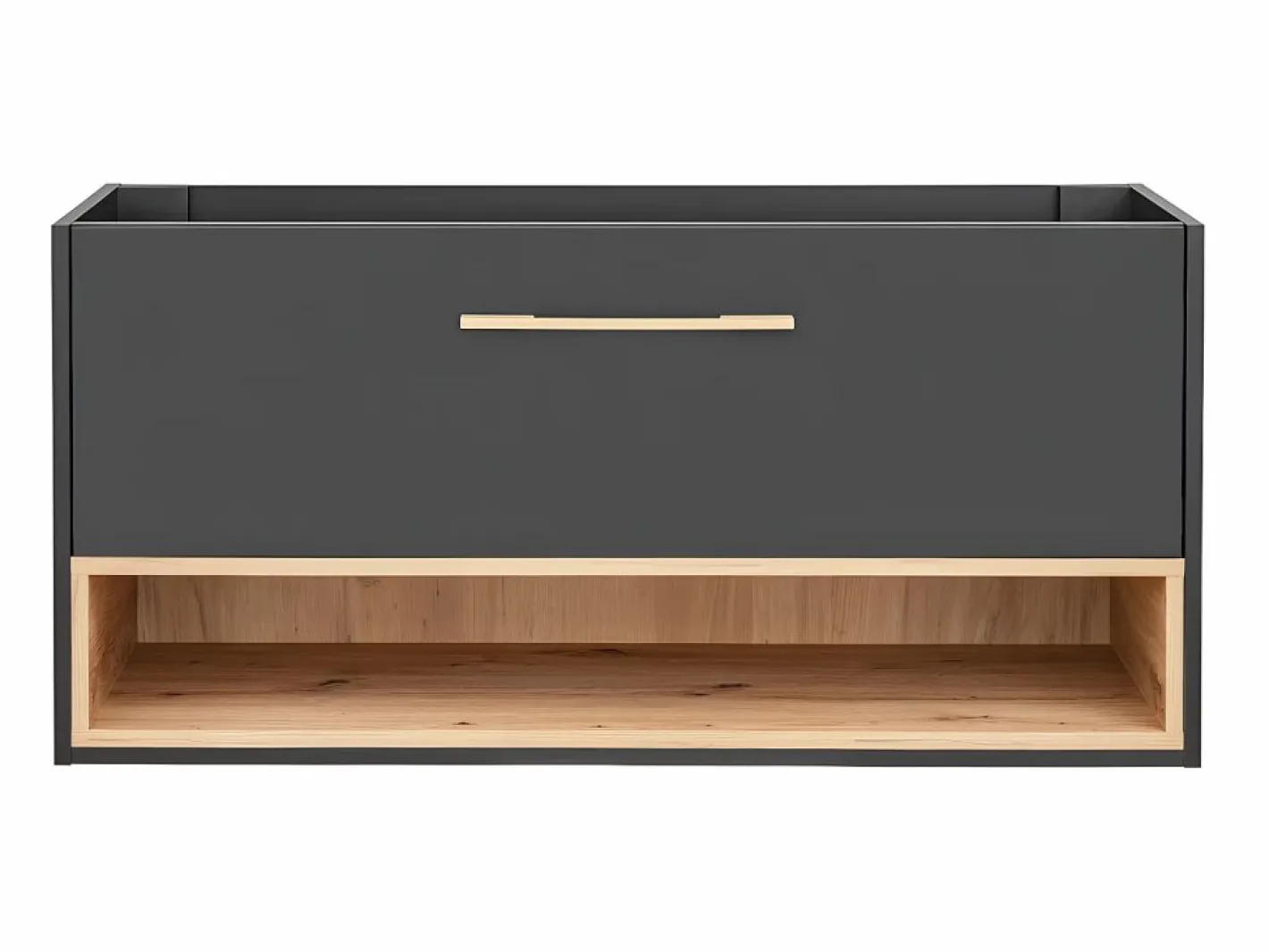 Mueble de lavabo antracita para el cuarto de baño - 120 cm - YANGRA - sin encimera^Vente-unique