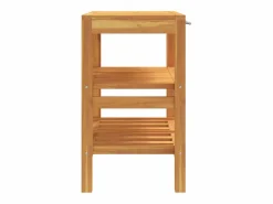 vidaxl Mueble de lavabo con 2 estantes madera maciza 74x45x75 cm Color natural claro Hot