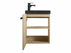 Mueble de lavabo de pared NEVADA con toallero Marru00f3n Sale