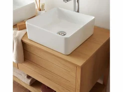 Mueble de lavabo doble de roble ATOLL^