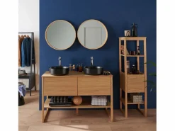 Mueble de lavabo doble de roble ATOLL^