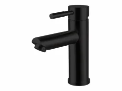 Mueble de lavabo individual de 80cm con encimera de cerámica, grifería, espejo y columna SORRENTO^ Best