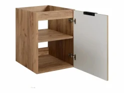 Mueble de lavabo, Roble Craft + tirador negro, 40 x 57 x 46 cm^ Discount