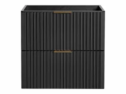 Mueble de lavabo suspendido con acabado ranurado, , 60 cm de ancho, ZEVARA^Vente-unique Discount