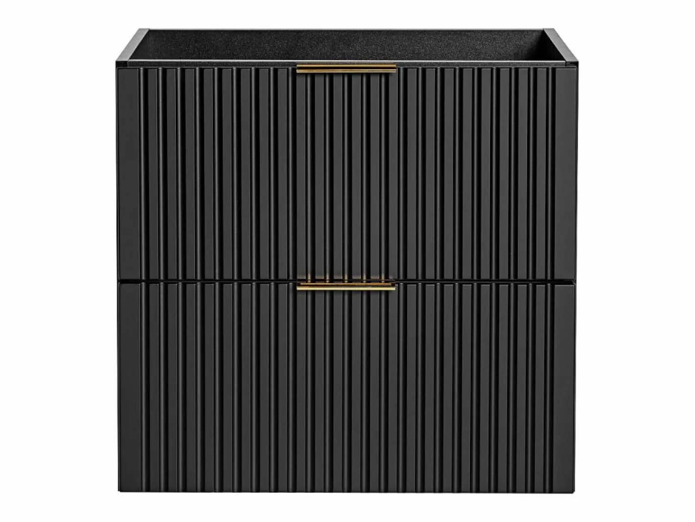 Mueble de lavabo suspendido con acabado ranurado, , 60 cm de ancho, ZEVARA^Vente-unique Discount