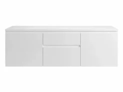 Vente-unique Mueble de lavabo suspendido , An. 150 x Al. 46 x Pr. 50 cm, JIMENA II Blanco Outlet